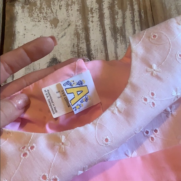 Dainty vintage eye lit infant outfit  size 3m - Picture 7 of 11